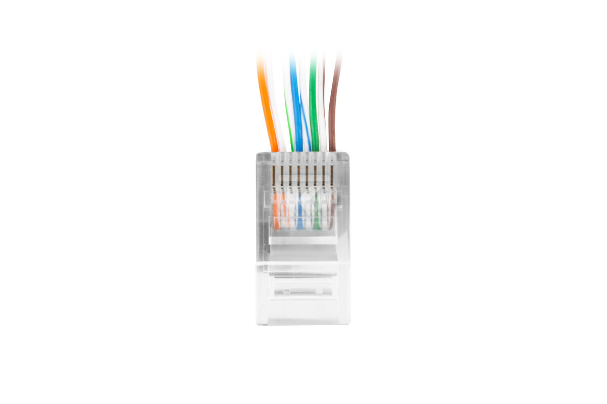 Síťová zástrčka RJ45 (8p8c) průchozí - PLU-6020EZ