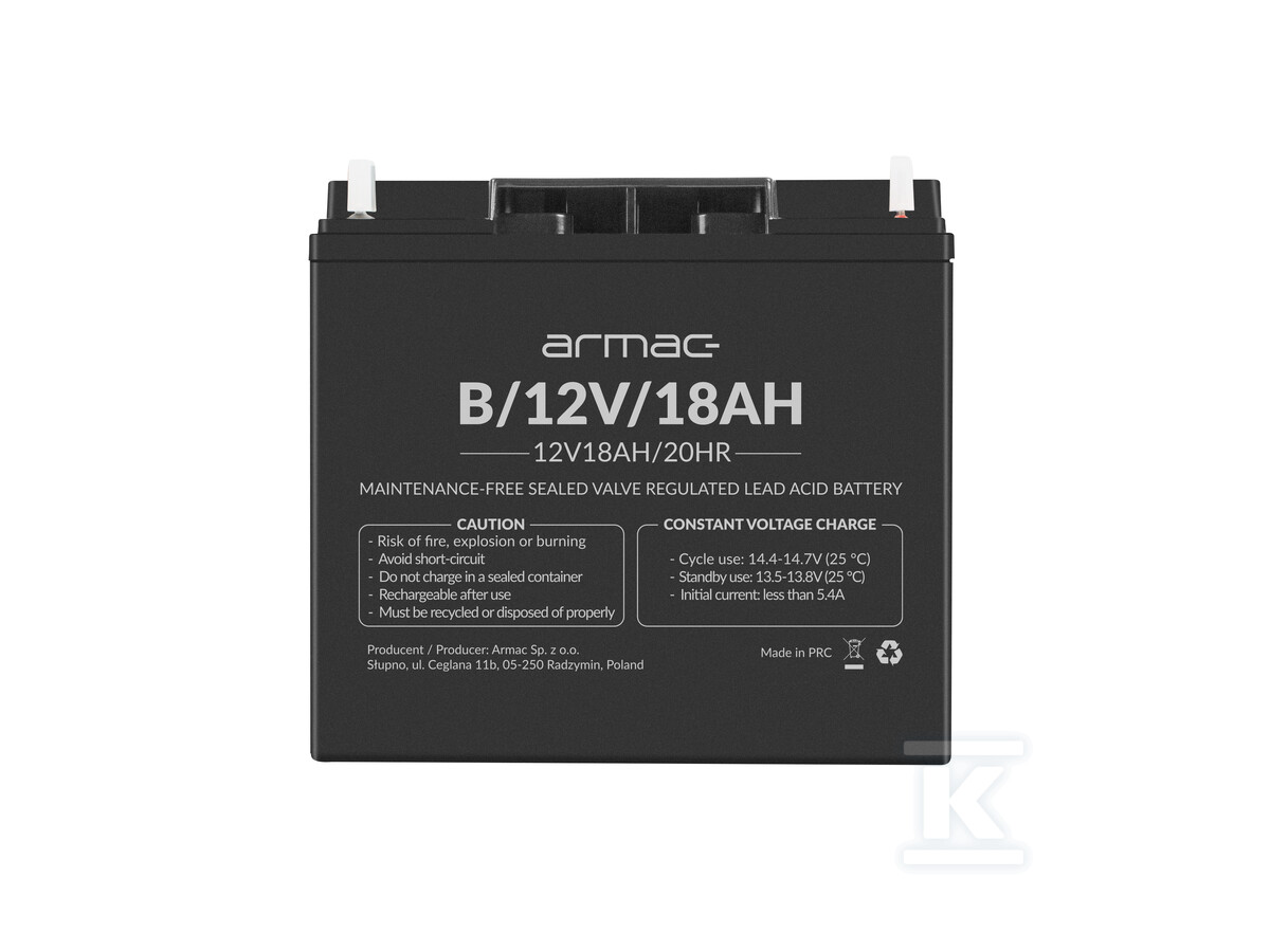 Акумулятор VRLA AGM 12 V/18 Ah - B/12V/18AH