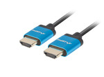 Кабель HDMI M/M V2.0 1,8м 4K чорний slim