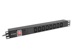 Розподільна колодка RACK PDU 19" 1U 16 A 2m 8x IEC C13 чорна C20