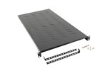 Полиця для шаф 19" 1200 mm чорна (1u/483x910mm вантажопідйомність до 25 кг, монтаж 4-точкова)