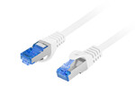 Патчкорд кат. 6A S/FTP LSZH CCA 15м білий, протестований Fluke