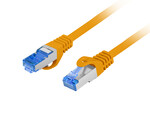 Cabo patch Cat. 6 A S/FTP LSZH CCA 15m laranja aprovado pela Fluke