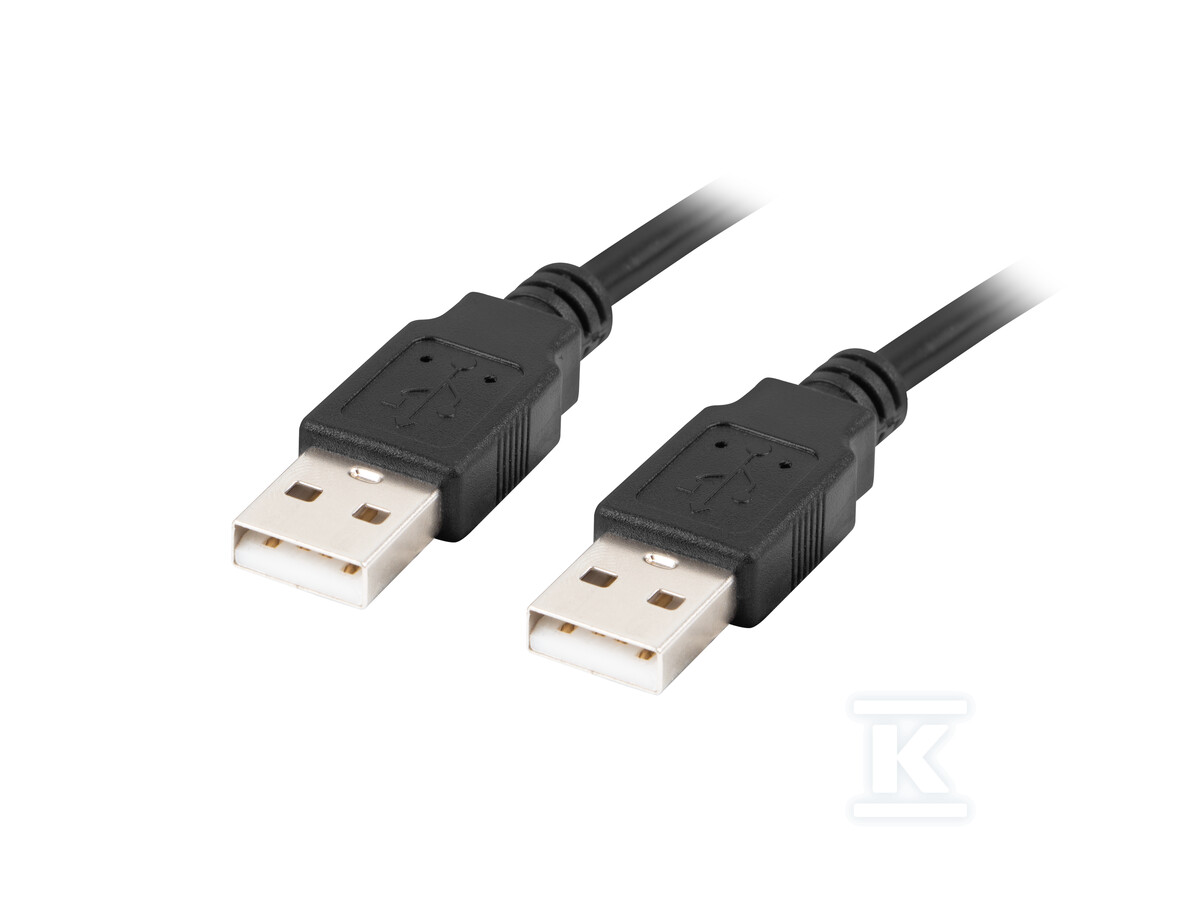 Кабель USB-A M/M 2.0 1,8м чорний - CA-USBA-20CU-0018-BK