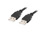 Кабель USB-A M/M 2.0 1,8м чорний