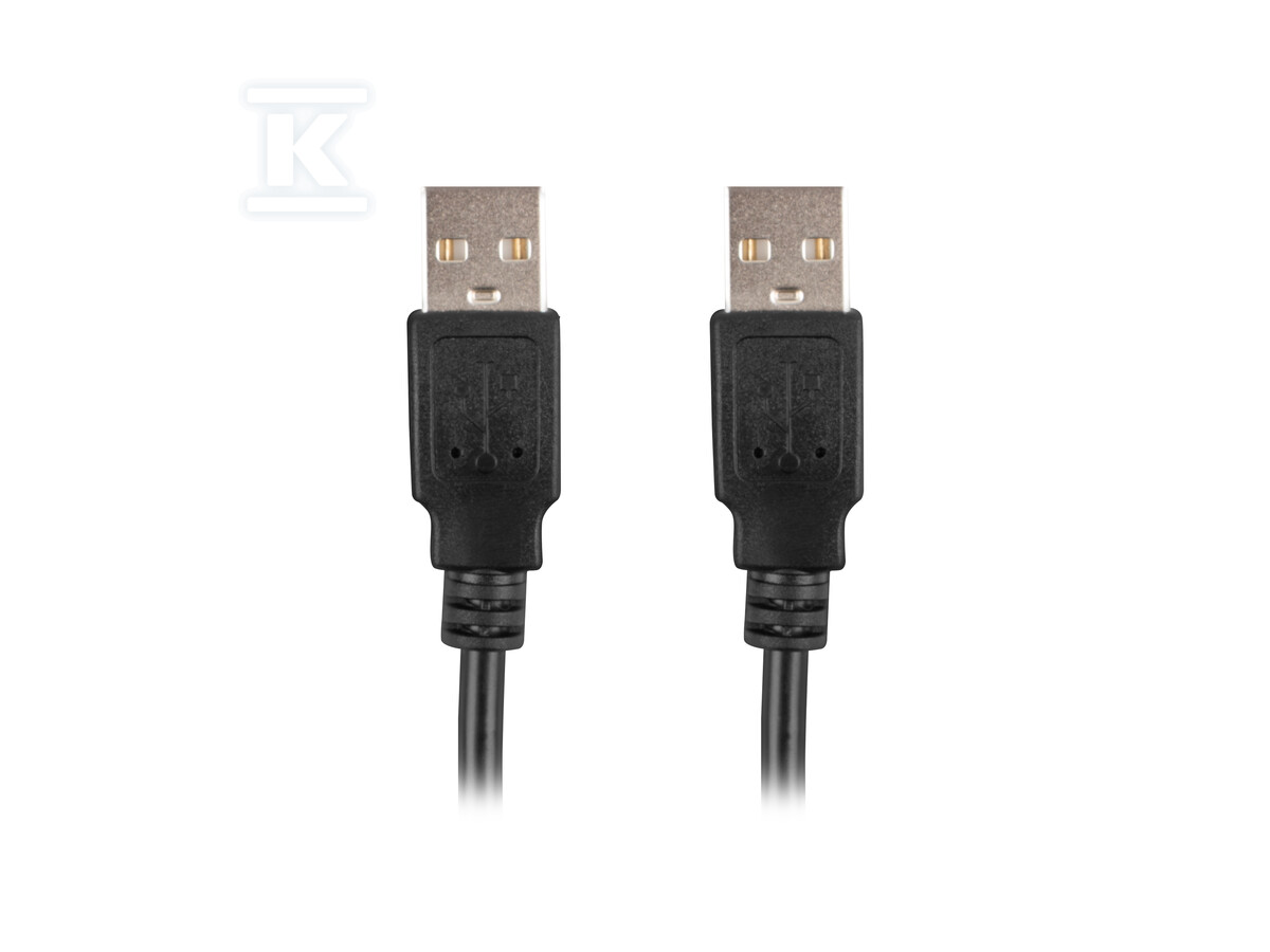 Кабель USB-A M/M 2.0 0,5м чорний - CA-USBA-20CU-0005-BK
