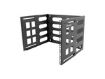 Uchwyt ścienny RACK 19" 8U 497x400/240 czarny