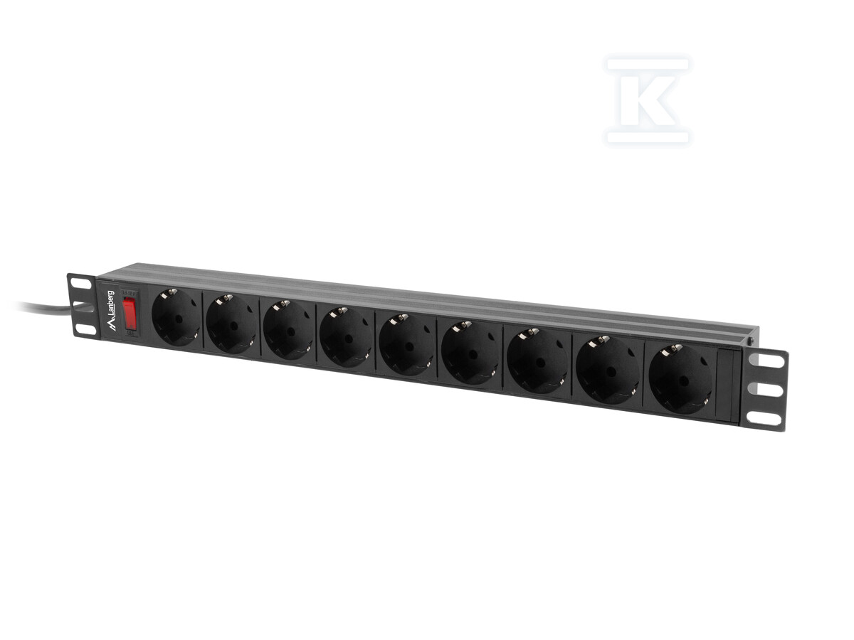 Роз'ємна стрічка живлення RACK PDU 19" - PDU-09F-0300-BK