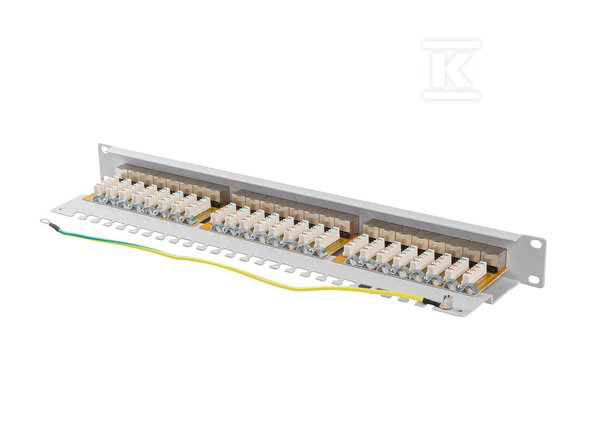 Patch panel 24 порти 1U 19" кат. 6 A - PPSA-1024-S