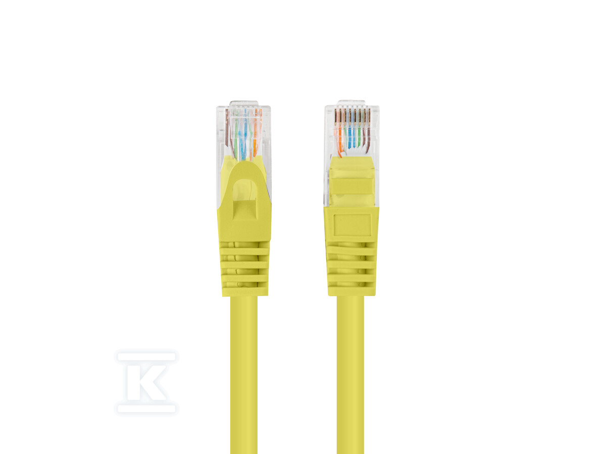 Patchcord kat. 5E UTP 1,5m żółty fluke - PCU5-20CC-0150-Y