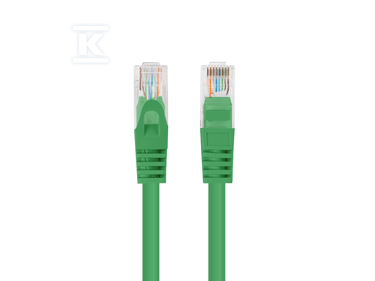 Patchcord kat. 5E UTP 1,5m zielony - PCU5-20CC-0150-G