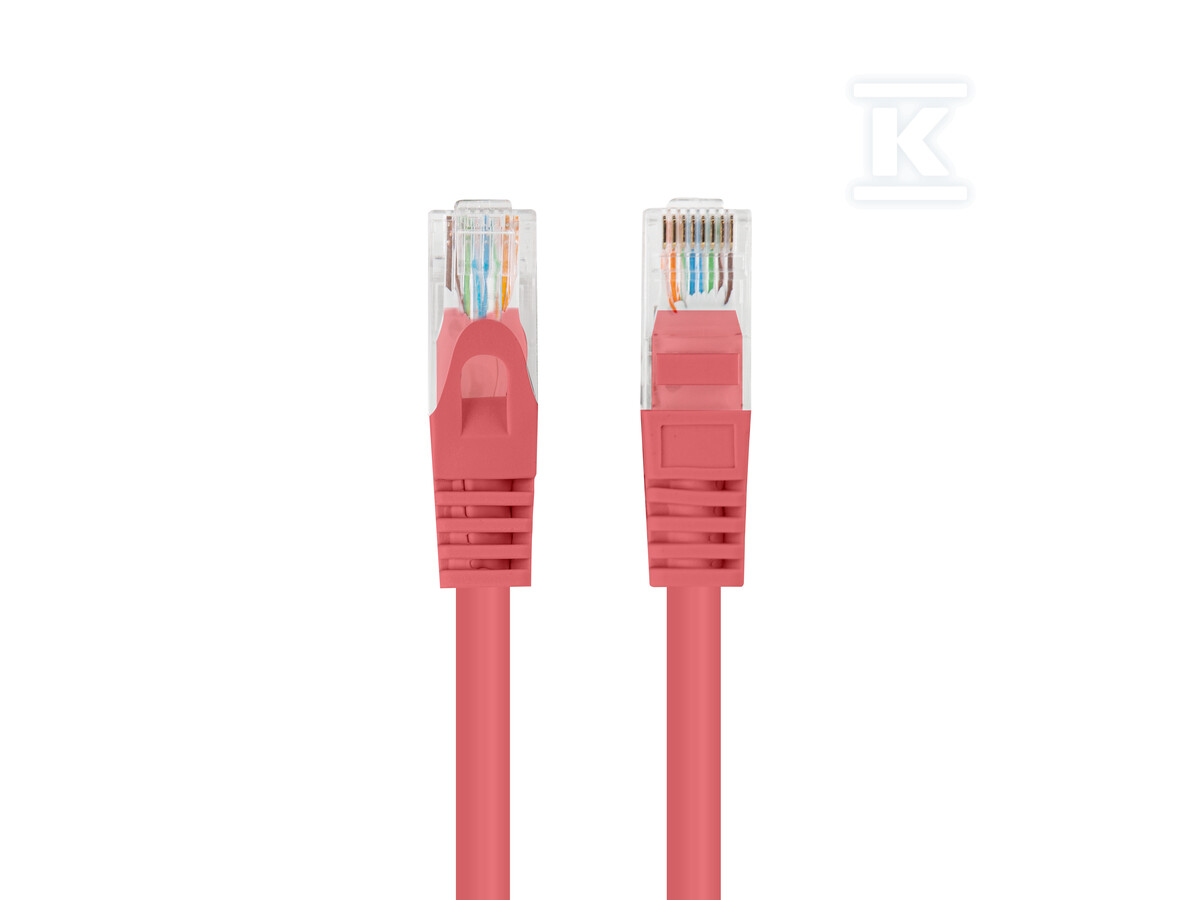 Patchcord kat. 5E UTP 1,5m czerwony - PCU5-20CC-0150-R