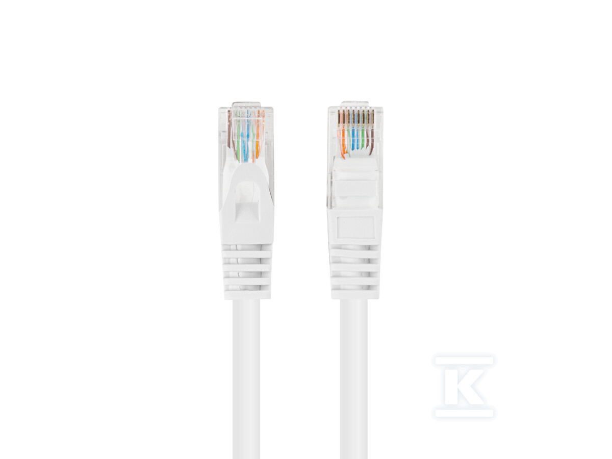 Patchcord kat. 6 UTP 1,5m biały fluke - PCU6-20CC-0150-W