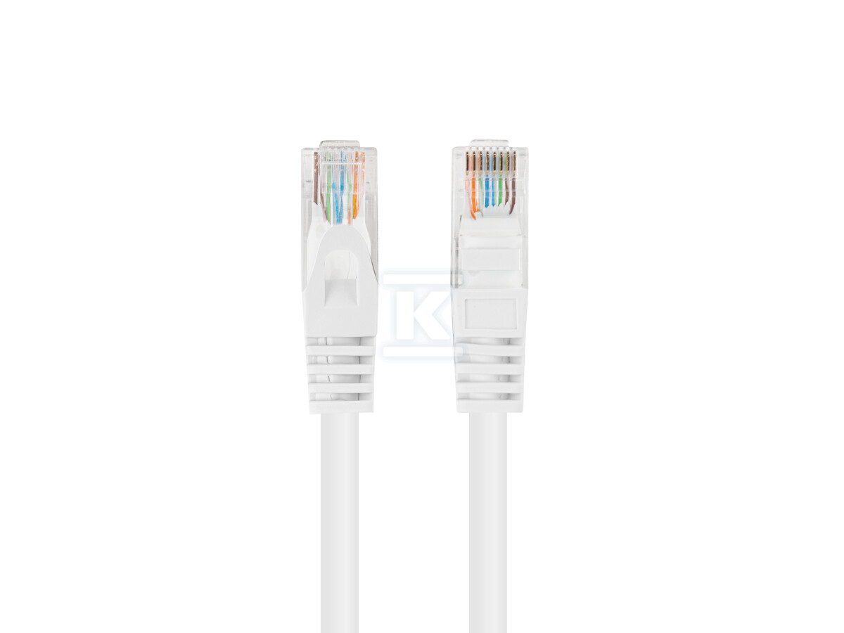 Patchcord kat. 6 UTP 2m biały fluke - PCU6-20CC-0200-W