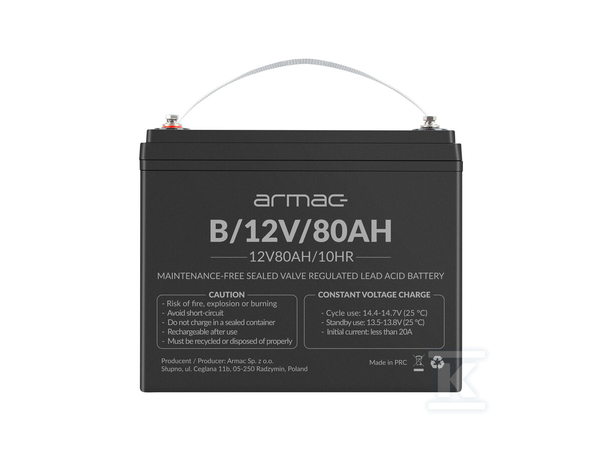 Akumulator VRLA AGM 12 V/80 Ah - B/12V/80AH