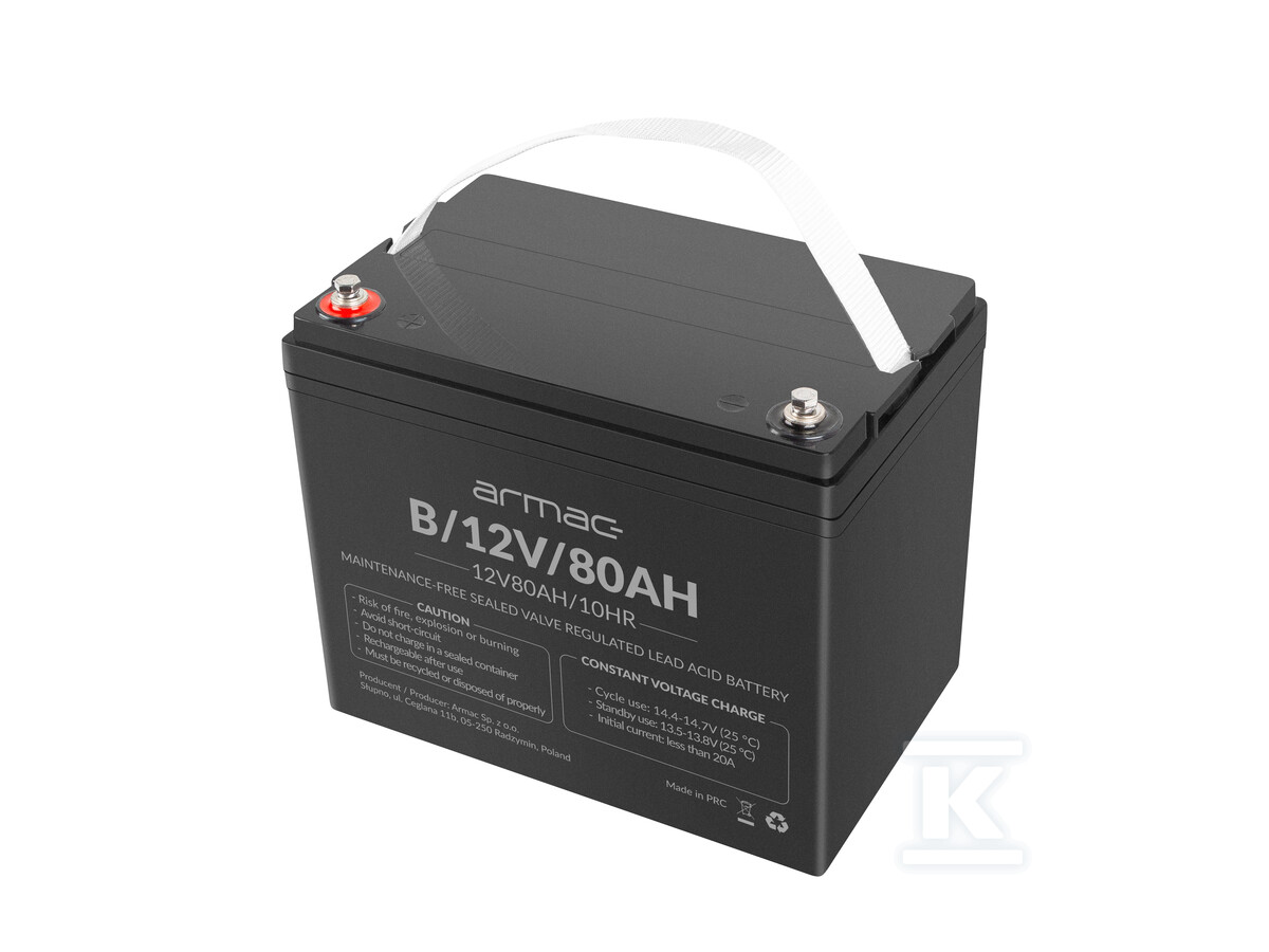 Akumulator VRLA AGM 12 V/80 Ah - B/12V/80AH