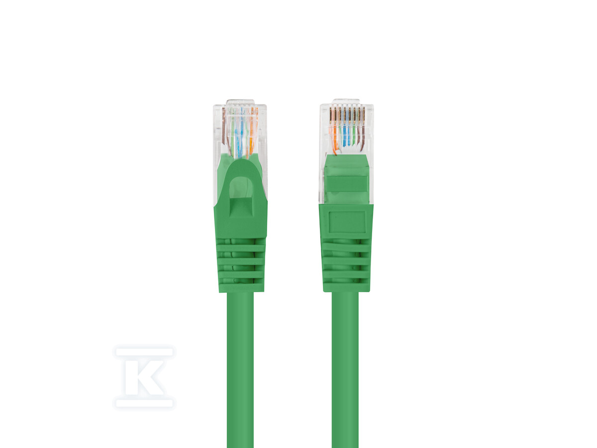 Patchcord kat. 6 UTP 0,25m zielony - PCU6-20CC-0025-G