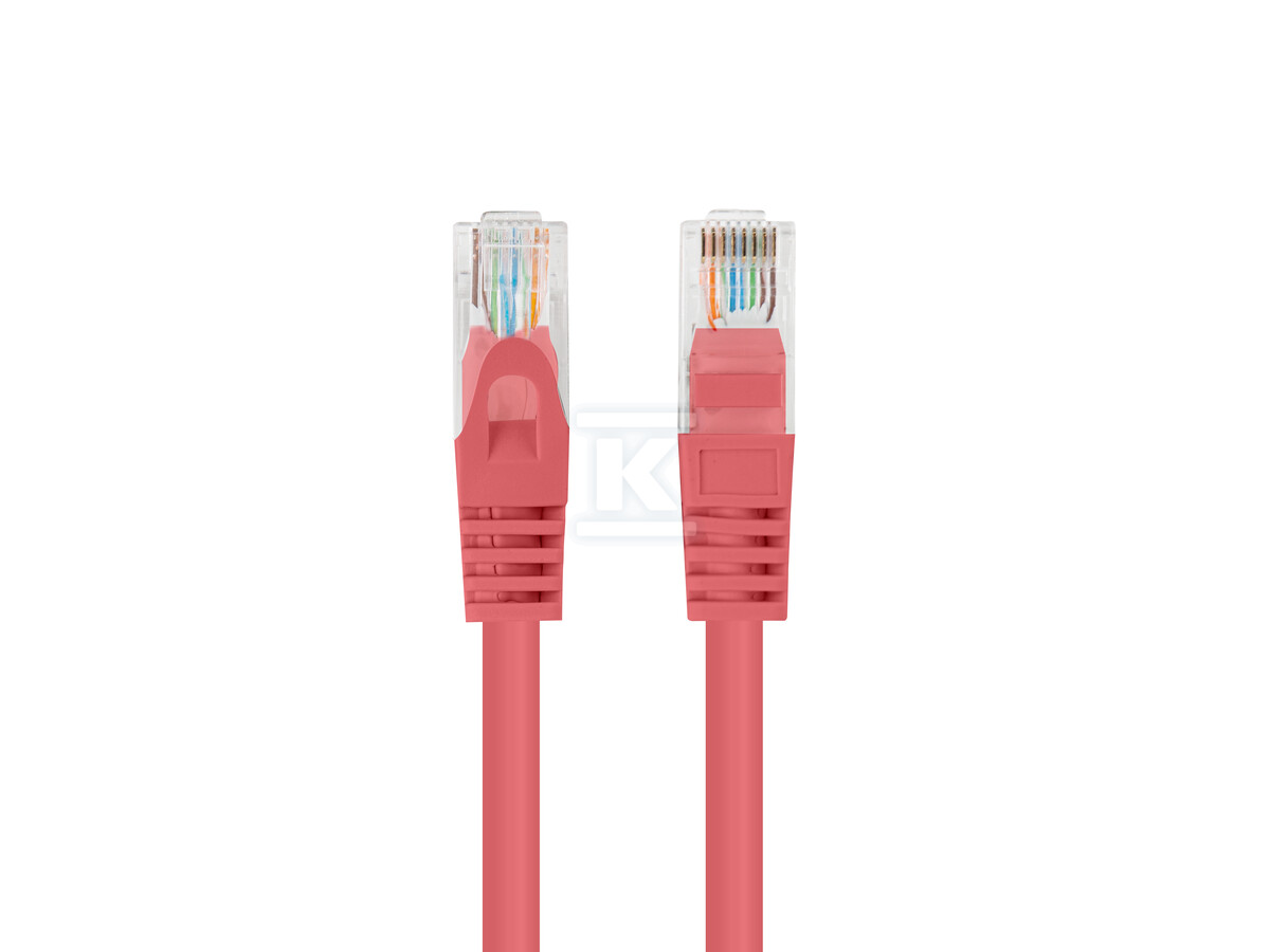 Patchcord kat. 6 UTP 0,5m czerwony - PCU6-20CC-0050-R