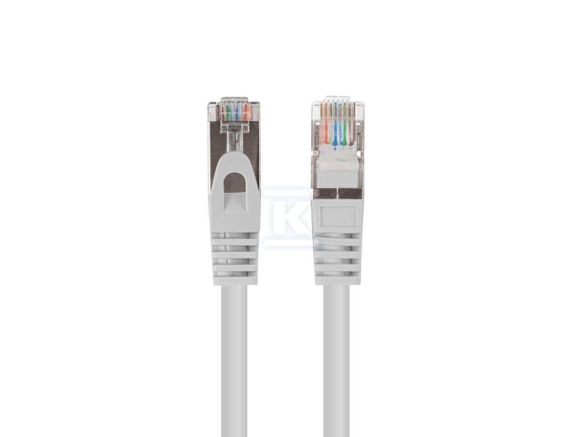 Patchcord kat. 6 FTP 0,25m szary fluke - PCF6-20CC-0025-S