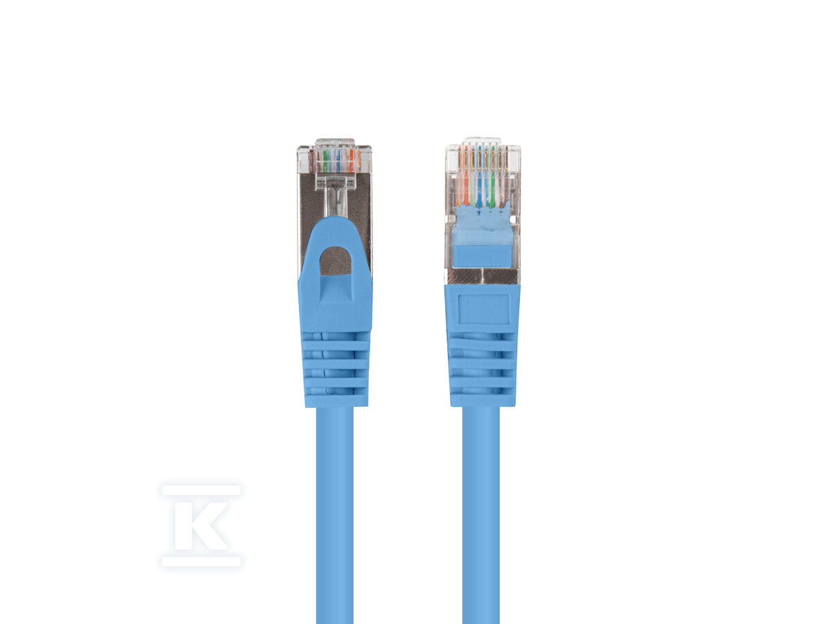 Patchcord kat. 6 FTP 1m niebieski fluke - PCF6-20CC-0100-B