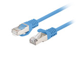 Patchcord kat. 6 FTP 1,5m niebieski fluke passed 10-pack