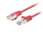 Patchcord kat. 6 FTP 0,5m czerwony fluke passed 10-pack