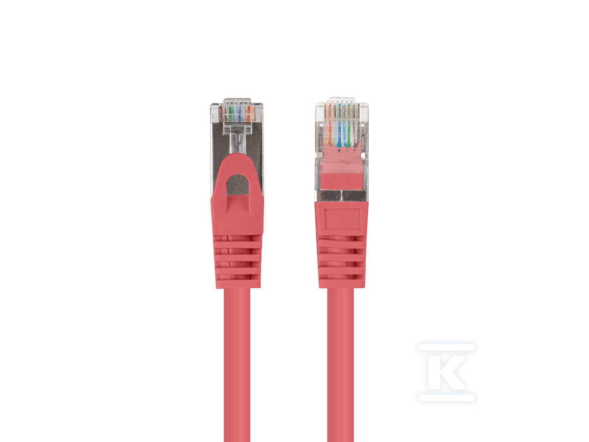 Patchcord kat. 6 FTP 1m czerwony fluke - PCF6-20CC-0100-R