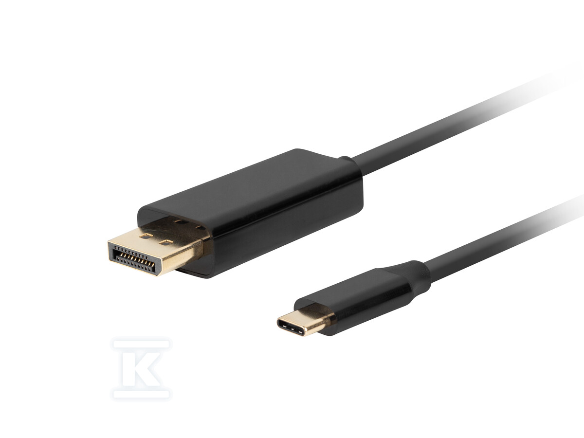 Кабель USB-C(м)->DisplayPort(м) 0,5м 4K - CA-CMDP-10CU-0005-BK