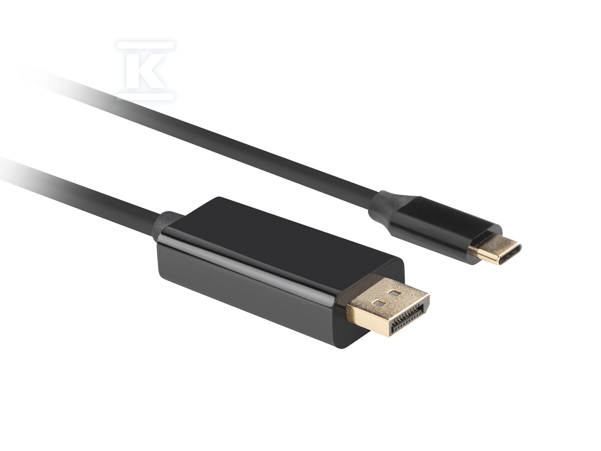 Кабель USB-C(м)->DisplayPort(м) 0,5м 4K - CA-CMDP-10CU-0005-BK