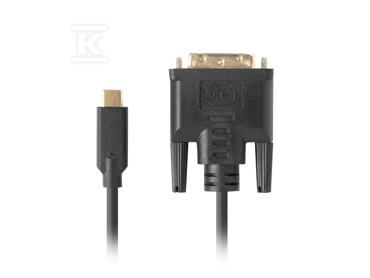 Kabel USB-C(m)->DVI-D(24+1)(m) 1,8m - CA-CMDV-10CU-0018-BK