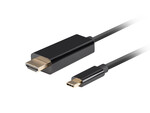 Кабель USB-C(м)->HDMI(м) 0,5м 4K 60Hz чорний