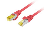 Патчкорд кат. 6 A S/FTP LSZH CU 0,25м червоний, протестований Fluke