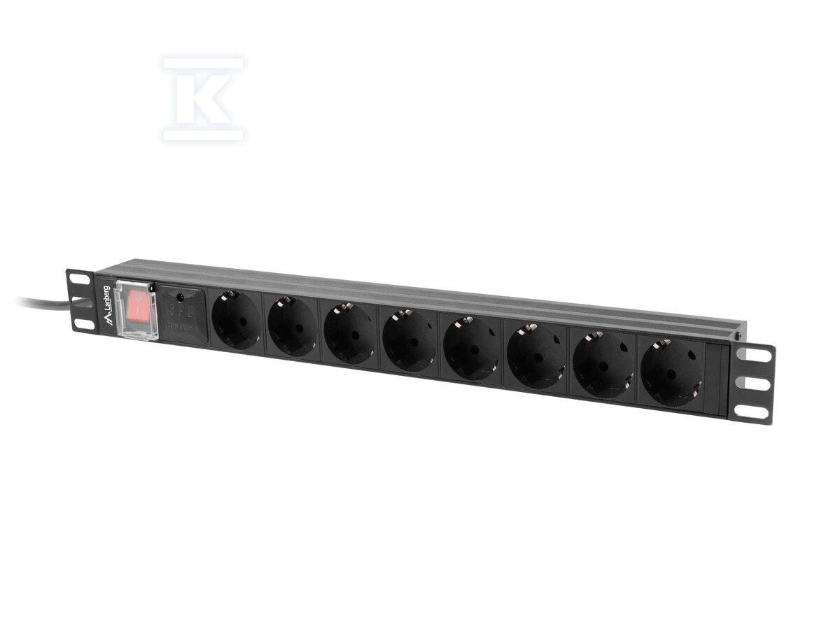 Роз'ємна панель живлення RACK PDU 19" - PDU-08F-0200-BK