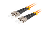 Patchcord światłowodowy MM ST/UPC-ST/UPC duplex 3.0 mm OM2 50/125 LSZH 10m pomarańczowy
