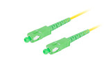 Patchcord światłowodowy SM SC/APC-SC/APC simplex 3.0 mm LSZH G657A1 1m żółty
