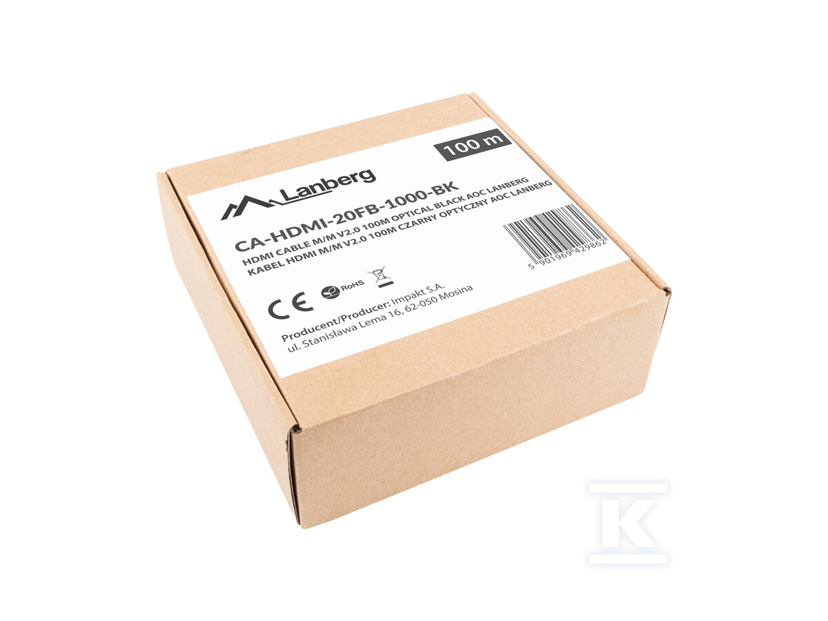 Кабель HDMI M/M V2.0 100м чорний - CA-HDMI-20FB-1000-BK