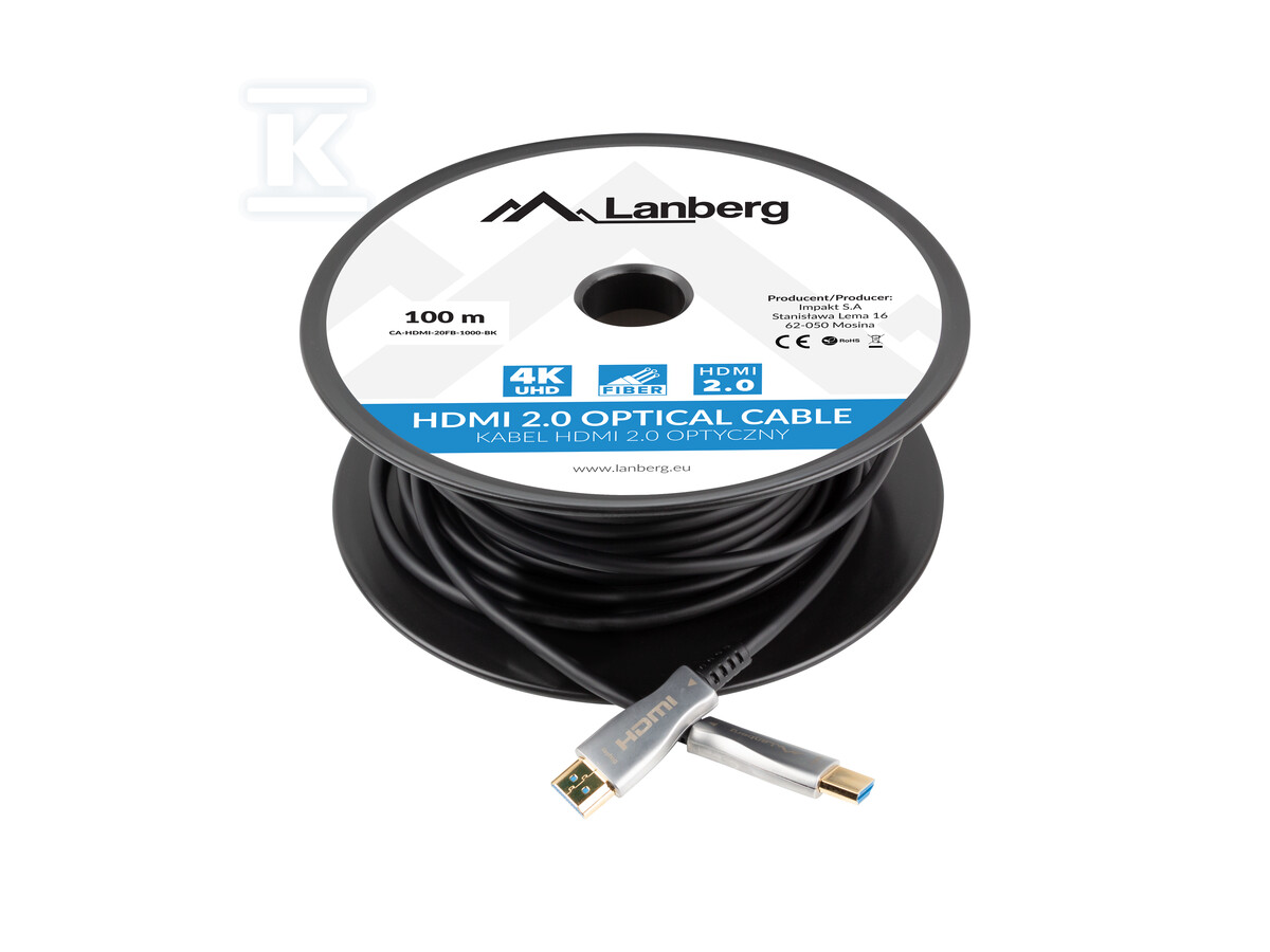 Кабель HDMI M/M V2.0 100м чорний - CA-HDMI-20FB-1000-BK