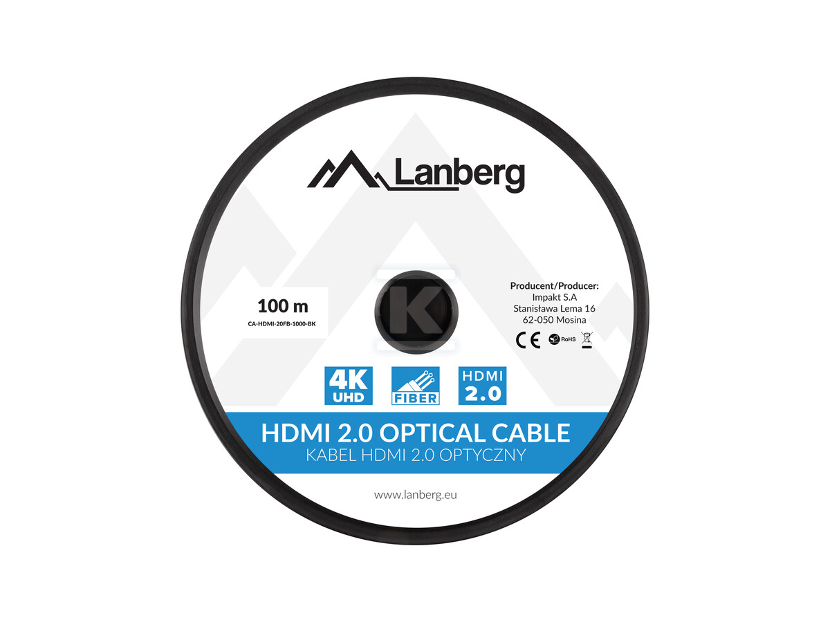 Кабель HDMI M/M V2.0 100м чорний - CA-HDMI-20FB-1000-BK