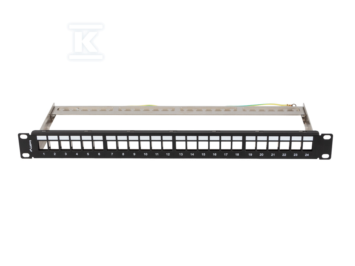 Patch panel pusty 24 port 1U 19" FTP z - PPKS-0924-B
