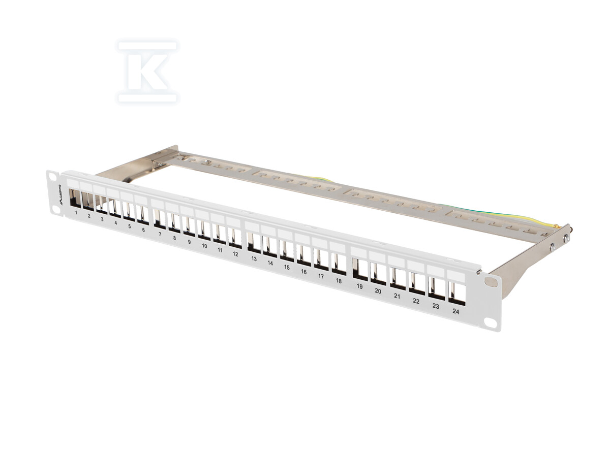 Patch panel pusty 24 port 1U 19" FTP z - PPKS-0924-S