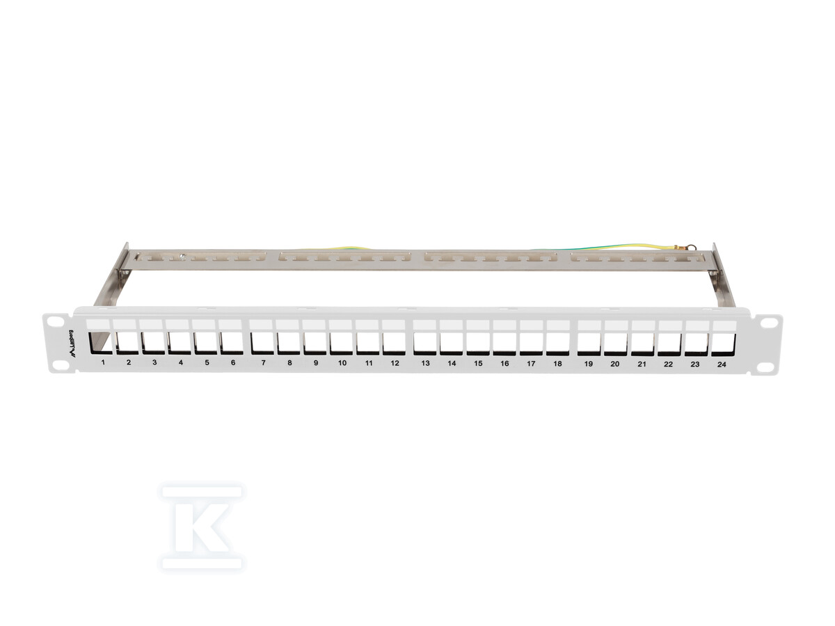 Patch panel pusty 24 port 1U 19" FTP z - PPKS-0924-S