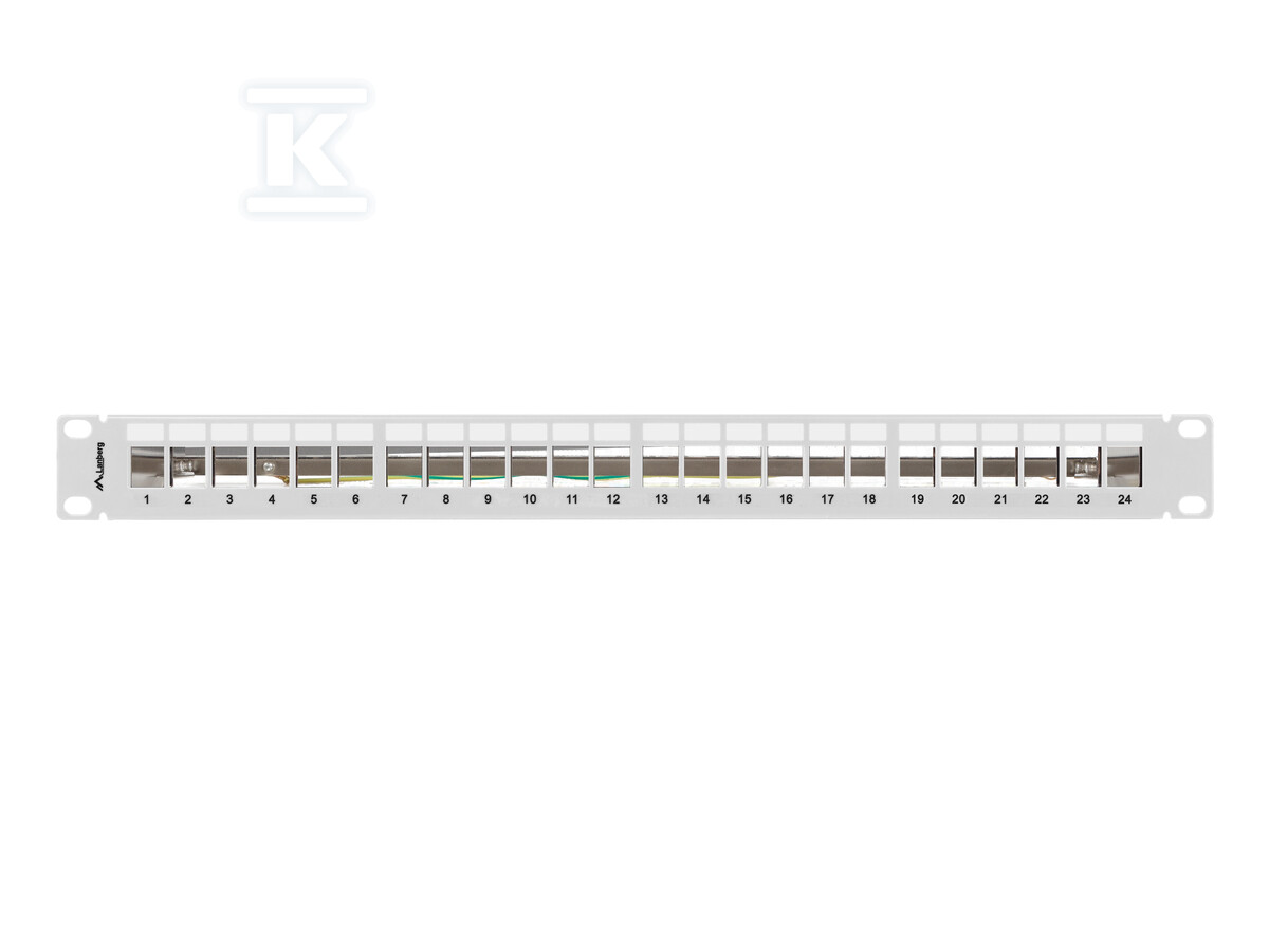 Patch panel pusty 24 port 1U 19" FTP z - PPKS-0924-S