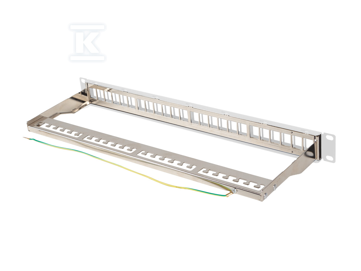Patch panel pusty 24 port 1U 19" FTP z - PPKS-0924-S