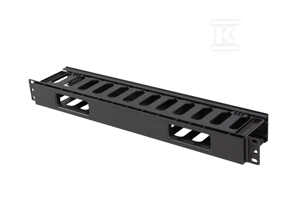 Organizer kabli 19" 1U plastikowy z - AK-1703-B