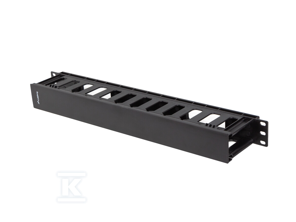 Organizer kabli 19" 1U plastikowy z - AK-1703-B