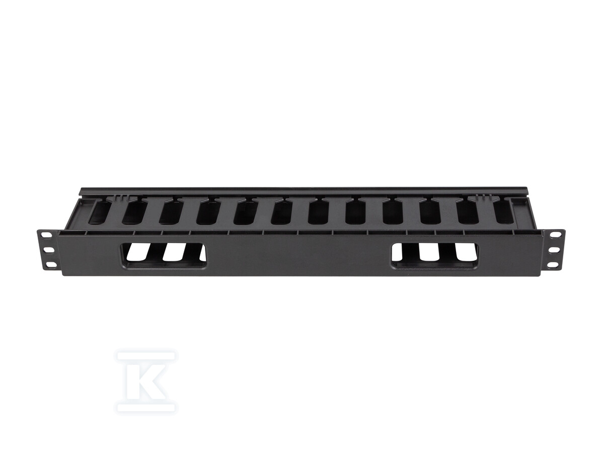 Organizer kabli 19" 1U plastikowy z - AK-1703-B