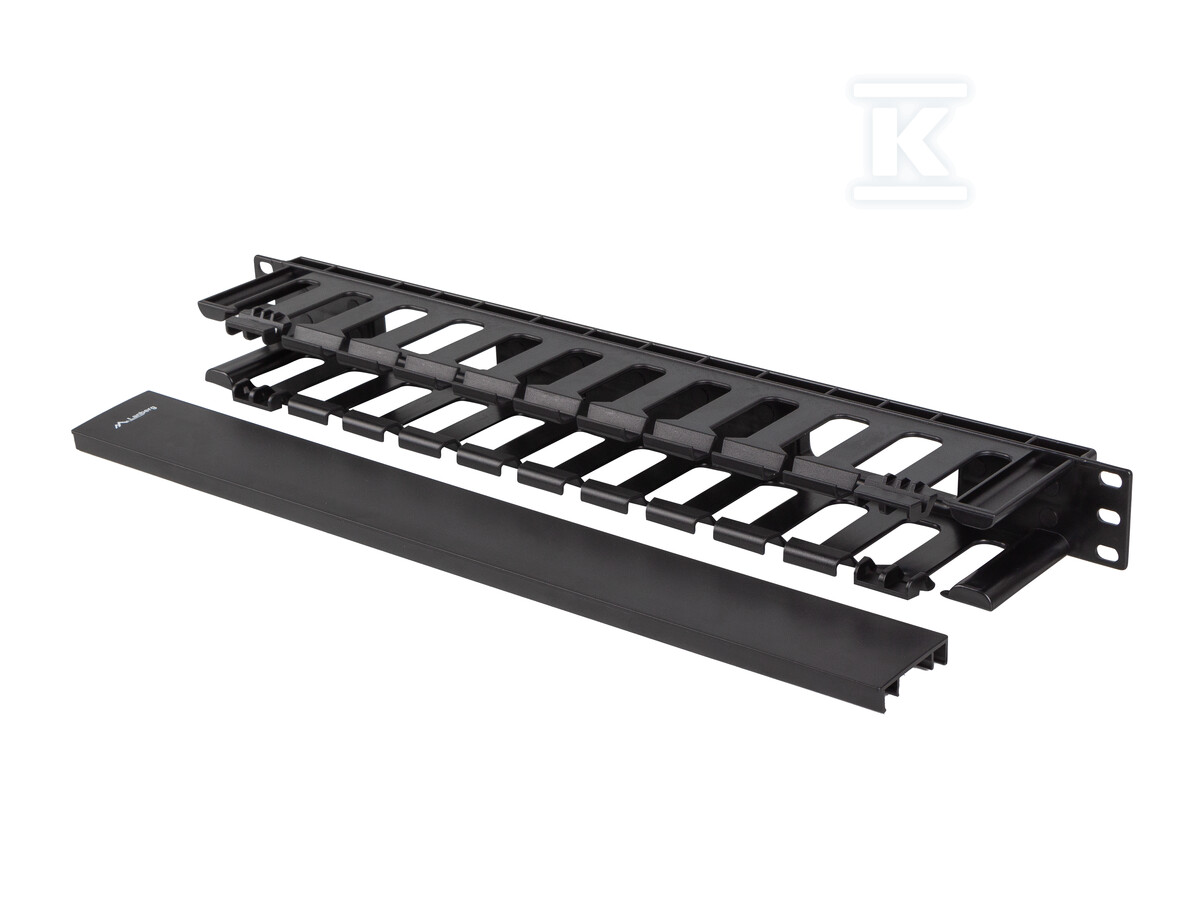 Organizer kabli 19" 1U plastikowy z - AK-1703-B