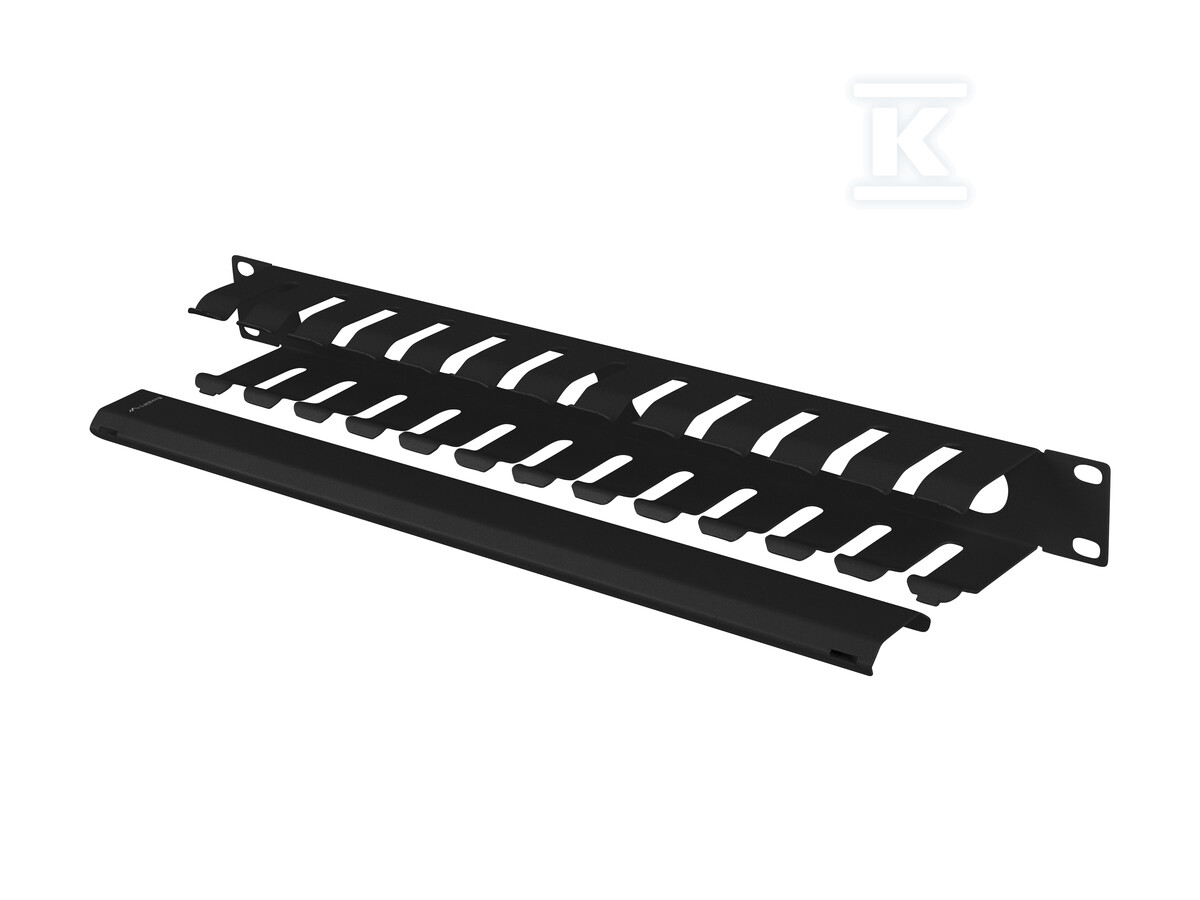 Organizer kabli 19" 1U z zaślepką typ A - AK-1704-B