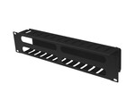 Органайзер кабелів 19" 2U із заглушкою типу A чорний