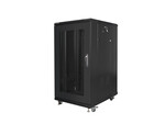 Стелаж інсталяційний RACK стійкий 19" 22U 600x800 чорний перфоровані двері (розбирається)